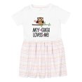 thumbnail image 1 of Inktastic My Gigi Loves Me Girl Owl Girls Toddler Dress, 1 of 5
