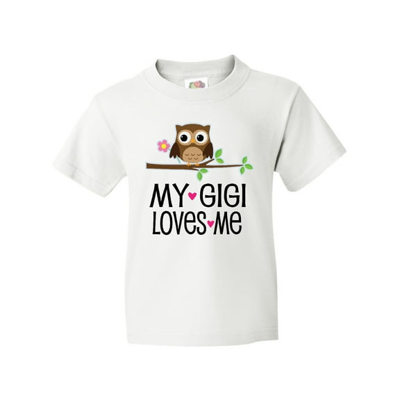 Inktastic My Gigi Loves Me Girl Owl Youth T-Shirt