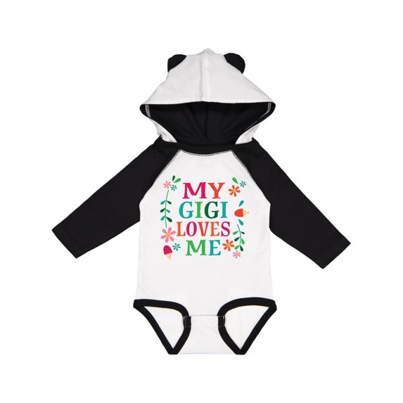 Inktastic My Gigi Loves Me Girls Apparel Gift Baby Girl Long Sleeve Bodysuit