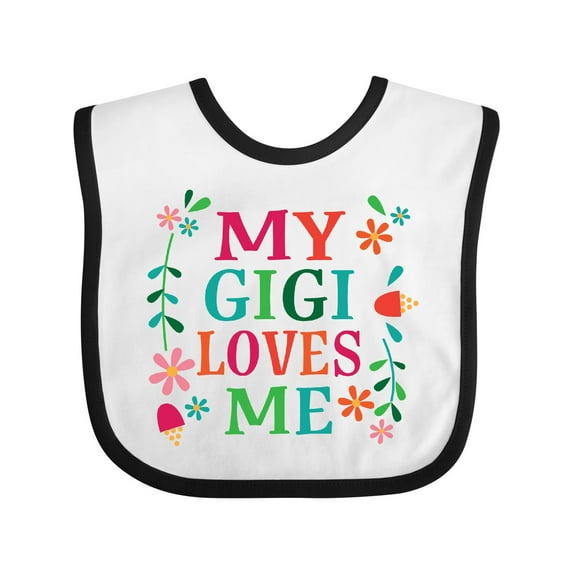 Inktastic My Gigi Loves Me Girls Apparel Girls Baby Bib