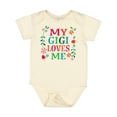 thumbnail image 1 of Inktastic My Gigi Loves Me Girls Apparel Girls Baby Bodysuit, 1 of 5