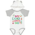 thumbnail image 1 of Inktastic My Gigi Loves Me Girls Apparel Girls Baby Bodysuit, 1 of 5