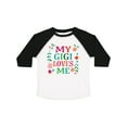thumbnail image 1 of Inktastic My Gigi Loves Me Girls Apparel Girls Toddler T-Shirt, 1 of 5