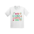 thumbnail image 1 of Inktastic My Gigi Loves Me Girls Apparel Youth T-Shirt, 1 of 5
