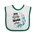 thumbnail image 1 of Inktastic My Gigi Loves Me Girls Girls Baby Bib, 1 of 4