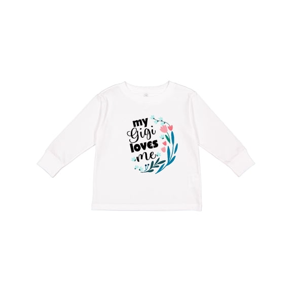 Inktastic My Gigi Loves Me Girls Girls Long Sleeve Toddler T-Shirt