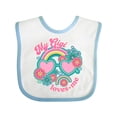 thumbnail image 1 of Inktastic My Gigi Loves Me Girls Rainbow Granddaughter Girls Baby Bib, 1 of 4