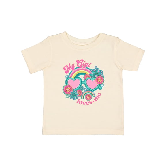Inktastic My Gigi Loves Me Girls Rainbow Granddaughter Girls Baby T-Shirt