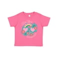 thumbnail image 1 of Inktastic My Gigi Loves Me Girls Rainbow Granddaughter Girls Toddler T-Shirt, 1 of 5