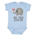 thumbnail image 1 of Inktastic My Gigi Loves Me Grandchild Boys or Girls Baby Bodysuit, 1 of 5