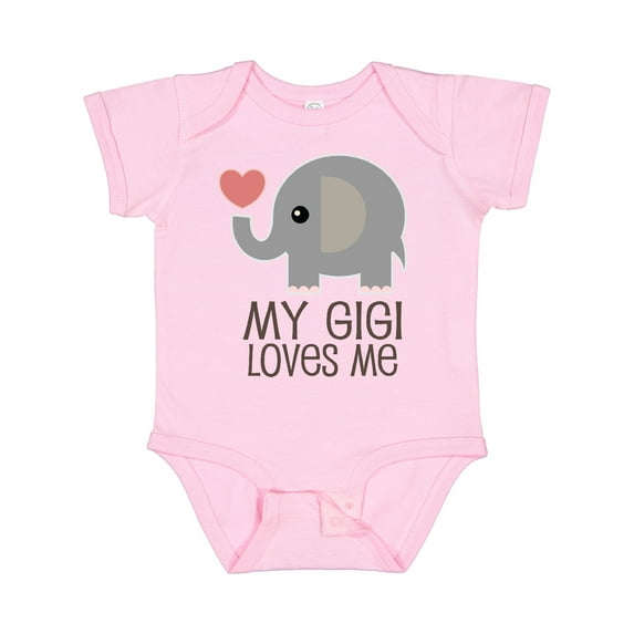 Inktastic My Gigi Loves Me Grandchild Boys or Girls Baby Bodysuit