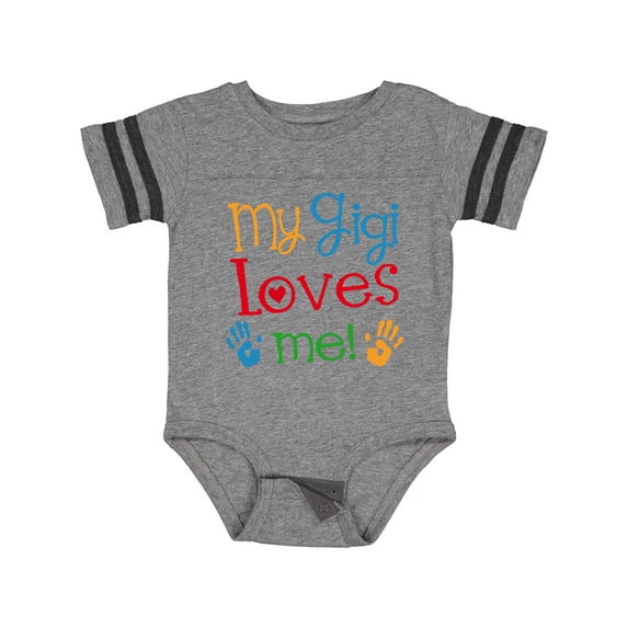 Inktastic My Gigi Loves Me Grandchild Boys or Girls Baby Bodysuit