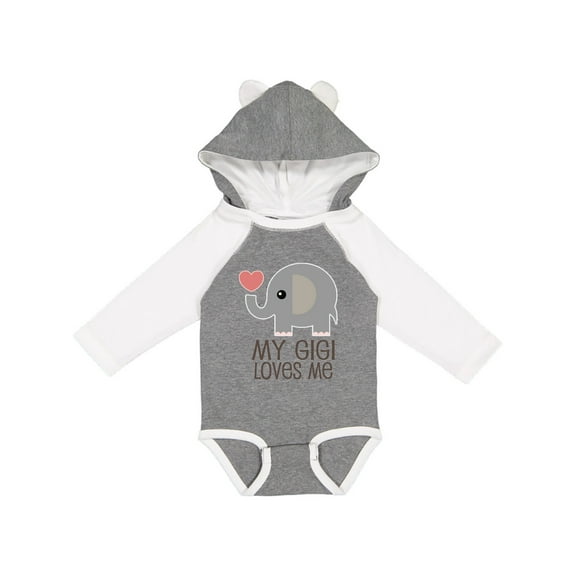 Inktastic My Gigi Loves Me Grandchild Boys or Girls Long Sleeve Baby Bodysuit