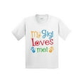 thumbnail image 1 of Inktastic My Gigi Loves Me Grandchild Youth T-Shirt, 1 of 5