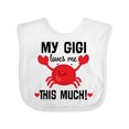 thumbnail image 1 of Inktastic My Gigi Loves Me Grandkids Boys or Girls Baby Bib, 1 of 4