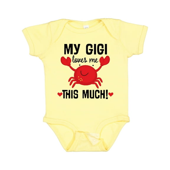 Inktastic My Gigi Loves Me Grandkids Boys or Girls Baby Bodysuit