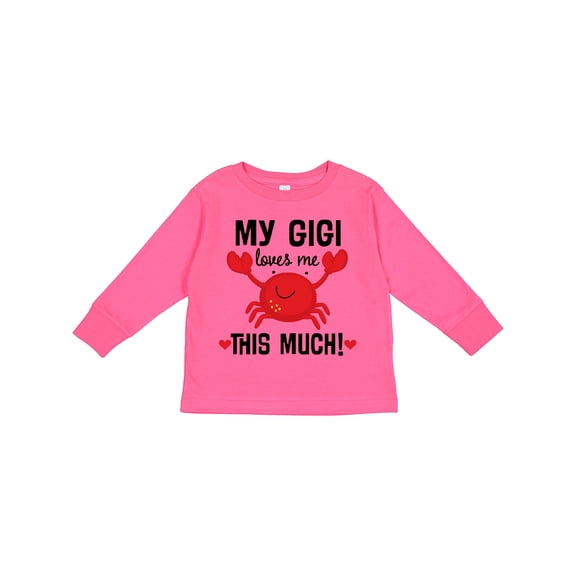 Inktastic My Gigi Loves Me Grandkids Boys or Girls Long Sleeve Toddler T-Shirt