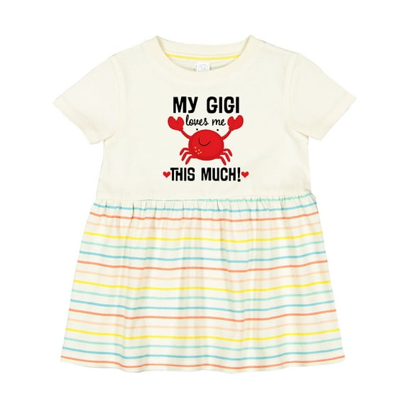 Inktastic My Gigi Loves Me Grandkids Girls Baby Dress