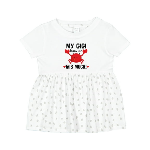 Inktastic My Gigi Loves Me Grandkids Girls Baby Dress