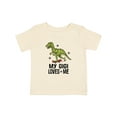 thumbnail image 1 of Inktastic My Gigi Loves Me Grandson Dinosaur Boys Baby T-Shirt, 1 of 5