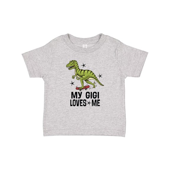 Inktastic My Gigi Loves Me Grandson Dinosaur Boys Baby T-Shirt
