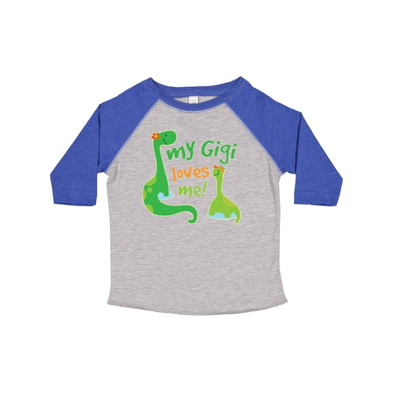 Inktastic My Gigi Loves Me Grandson Dinosaur Boys Toddler T-Shirt