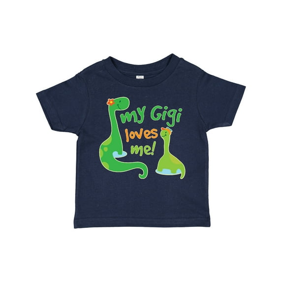 Inktastic My Gigi Loves Me Grandson Dinosaur Boys Toddler T-Shirt