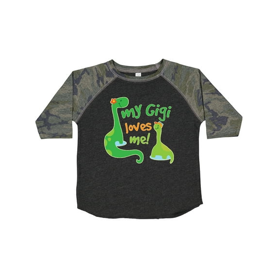 Inktastic My Gigi Loves Me Grandson Dinosaur Boys Toddler T-Shirt