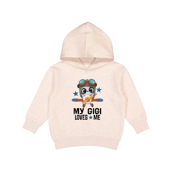 Inktastic My Gigi Loves Me Grandson Panda Toddler Hoodie