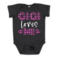thumbnail image 1 of Inktastic My Gigi Loves Me Hearts in Pink Plaid Boys or Girls Baby Bodysuit, 1 of 5