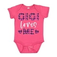 thumbnail image 1 of Inktastic My Gigi Loves Me Hearts in Pink Plaid Boys or Girls Baby Bodysuit, 1 of 5
