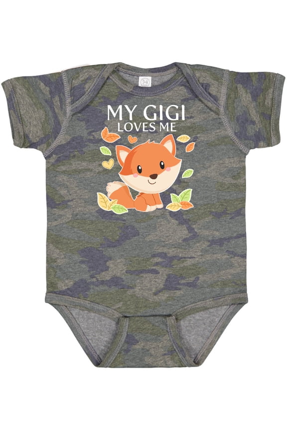 My Gigi Loves Me- Little Fox Boys or Girls Baby Bodysuit