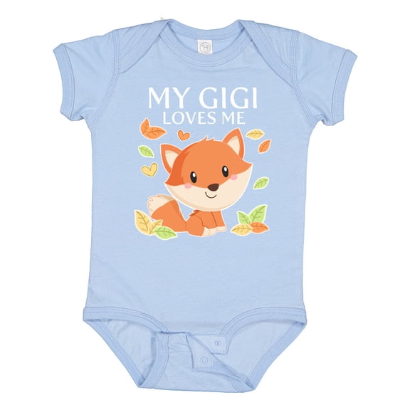 Inktastic My Gigi Loves Me- Little Fox Boys or Girls Baby Bodysuit