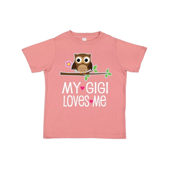 Inktastic My Gigi Loves Me Owl Girls Toddler T-Shirt