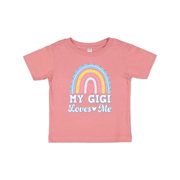 Inktastic My Gigi Loves Me Retro Rainbow Girls Baby T-Shirt