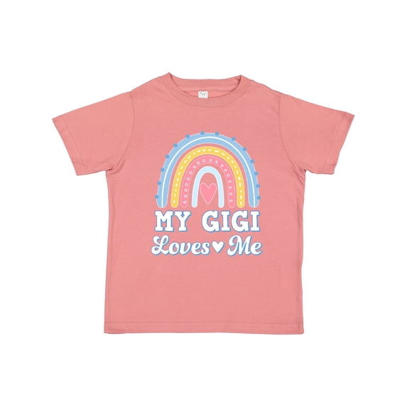 Inktastic My Gigi Loves Me Retro Rainbow Girls Toddler T-Shirt