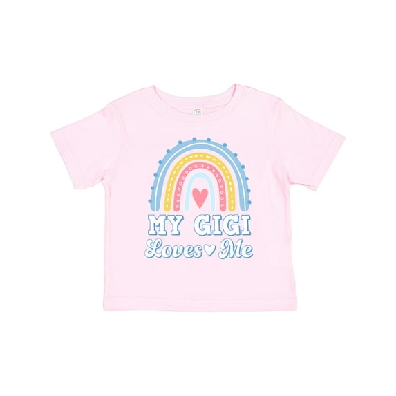 Inktastic My Gigi Loves Me Retro Rainbow Girls Toddler T-Shirt