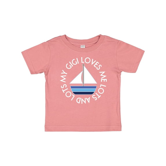 Inktastic My Gigi Loves Me Sailboat Boys Sailing Boys Baby T-Shirt