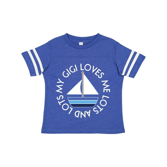 Inktastic My Gigi Loves Me Sailboat Boys Sailing Boys Toddler T-Shirt