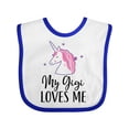 thumbnail image 1 of Inktastic My Gigi Loves Me Unicorn Girls Girls Baby Bib, 1 of 4