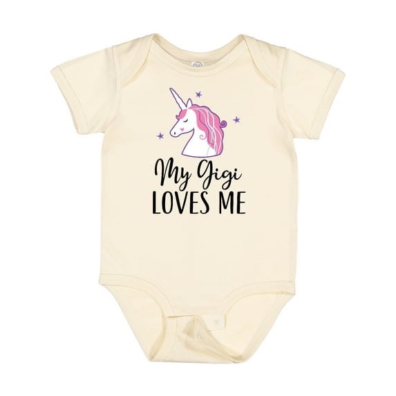 Inktastic My Gigi Loves Me Unicorn Girls Girls Baby Bodysuit