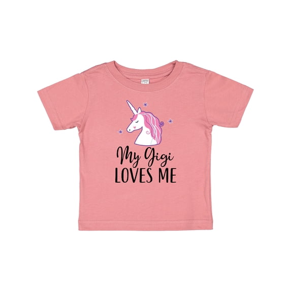 Inktastic My Gigi Loves Me Unicorn Girls Girls Baby T-Shirt