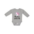 thumbnail image 1 of Inktastic My Gigi Loves Me Unicorn Girls Girls Long Sleeve Baby Bodysuit, 1 of 5