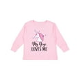 thumbnail image 1 of Inktastic My Gigi Loves Me Unicorn Girls Girls Long Sleeve Toddler T-Shirt, 1 of 5