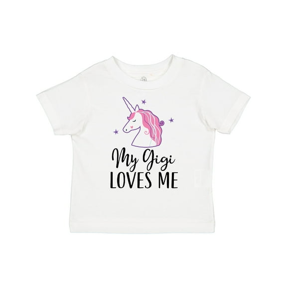Inktastic My Gigi Loves Me Unicorn Girls Girls Toddler T-Shirt