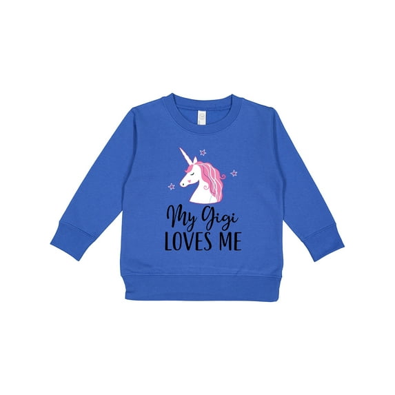 Inktastic My Gigi Loves Me Unicorn Girls Toddler Sweatshirt