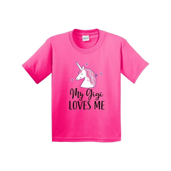 Inktastic My Gigi Loves Me Unicorn Girls Youth T-Shirt