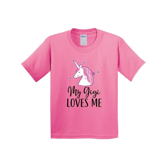 Inktastic My Gigi Loves Me Unicorn Girls Youth T-Shirt