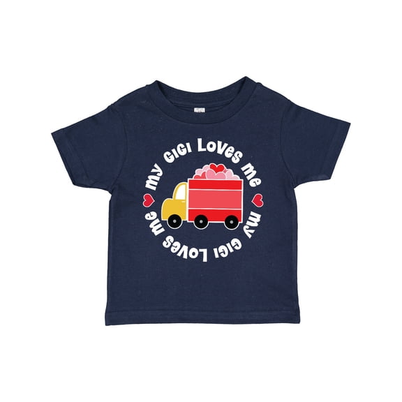 Inktastic My Gigi Loves Me Valentine Truck Boys or Girls Toddler T-Shirt