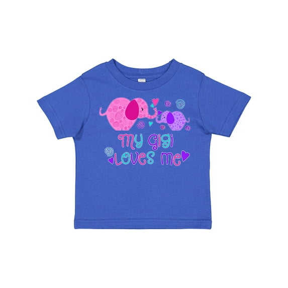 Inktastic My Gigi Loves Me- cute elephants Boys or Girls Toddler T-Shirt